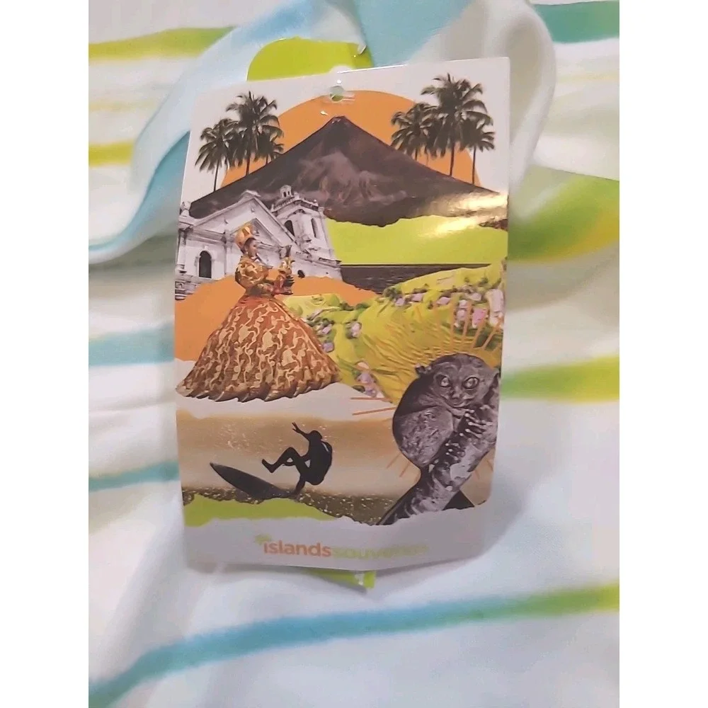 NWT Islands Tank Top Cebu Philippines Size Large Lightweight‎ Beach Ocean